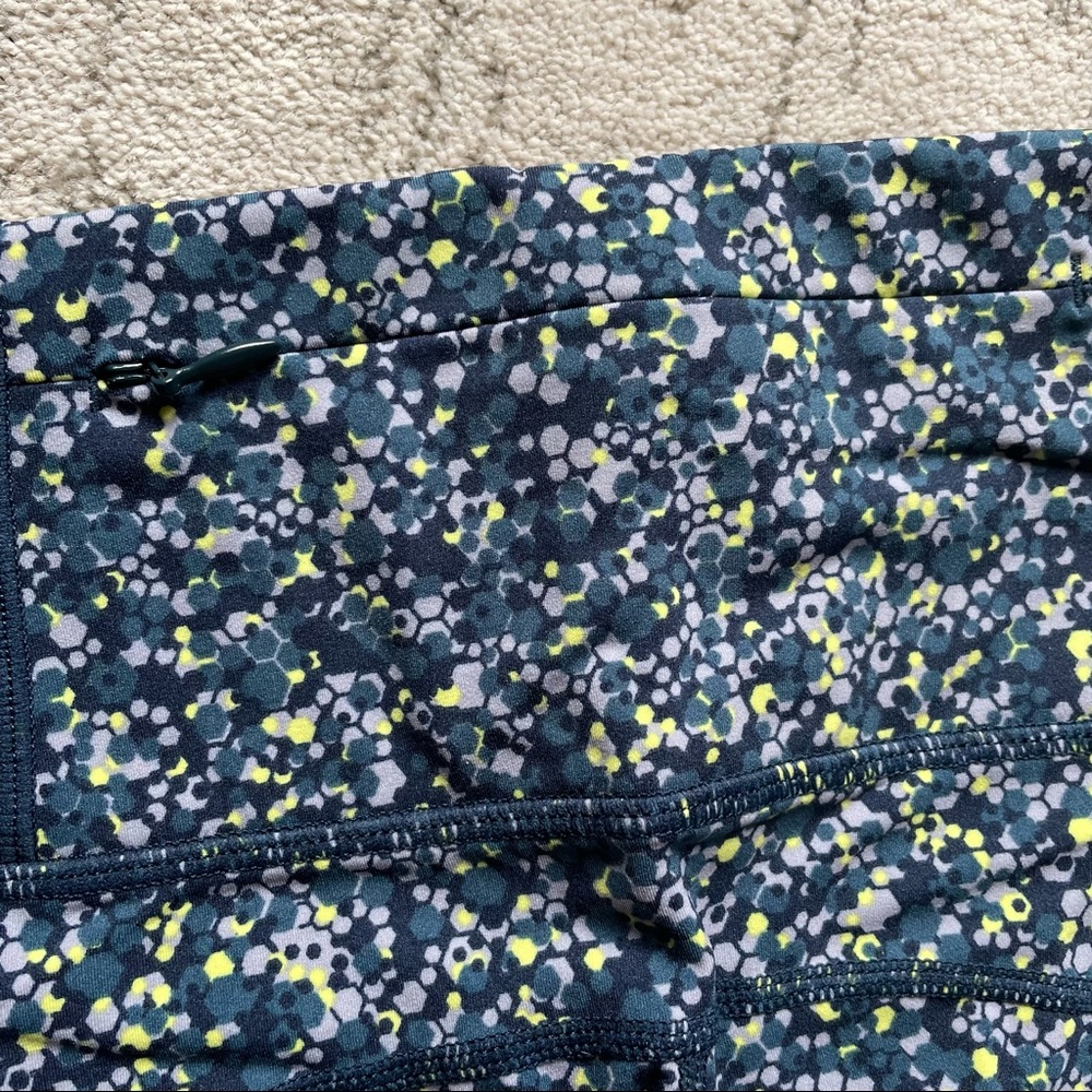Sweaty Betty Power Workout Leggings, Beetle Blue Hexagon Print, XXS - Picture 6 of 11